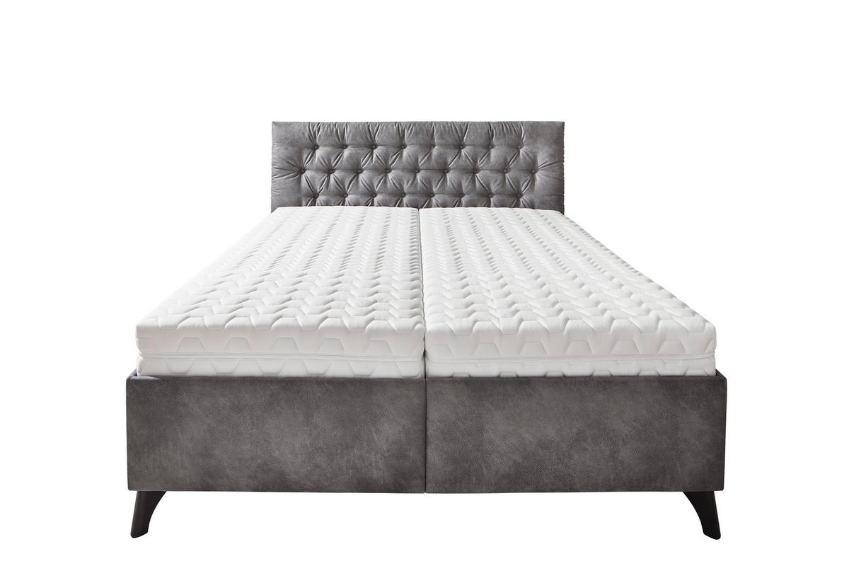 POLSTERBETT 180/200 cm, {[inkl. ],item.attr('349-543'),[, ]} - Schwarz/Weiß, Design, Holz/Textil (180/200cm) - Voleo