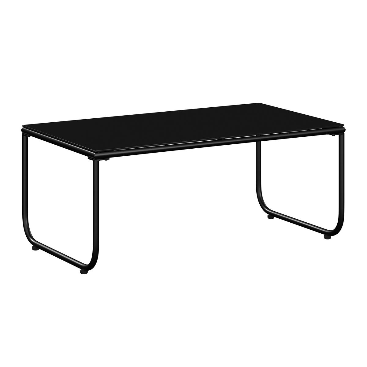 LOUNGEGARNITUR Eisen  - Anthrazit/Schwarz, MODERN, Glas/Textil (125/75/76cm) - Ambia Garden