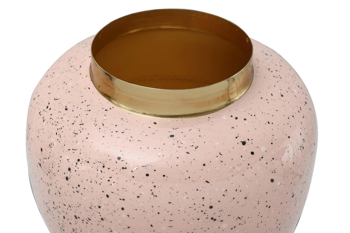 VASE  - Goldfarben/Multicolor, Trend, Metall (20/20/19cm) - Kayoom