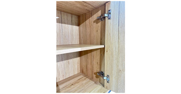 SIDEBOARD WABI in 180/81/40 cm - Eichefarben/Schwarz, Design, Holz/Holzwerkstoff (180/81/40cm) - Xora