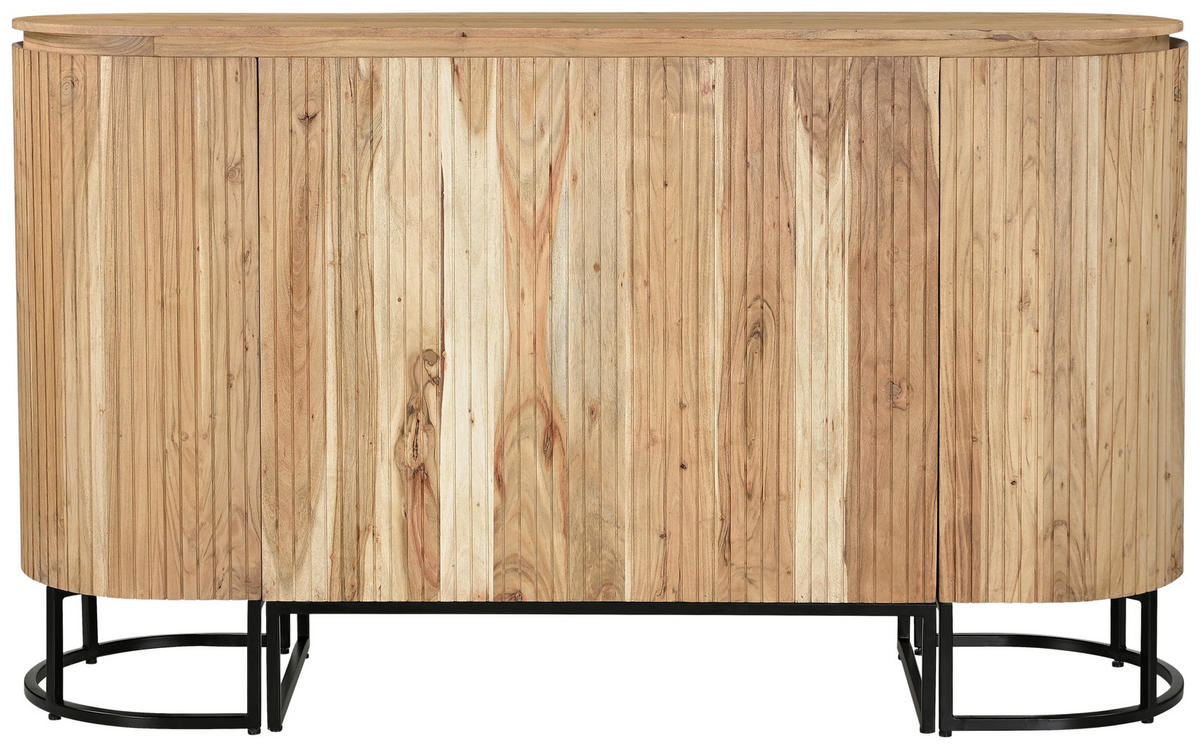 KÜCHENINSEL 180/105/50 cm  in Naturfarben  - Naturfarben, Design, Holz/Metall (180/105/50cm) - Livetastic
