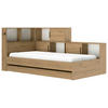 STAURAUMBETT 90/200 cm  in Weiß, Eiche Artisan  - Eiche Artisan/Weiß, MODERN, Holzwerkstoff (90/200cm) - MID.YOU