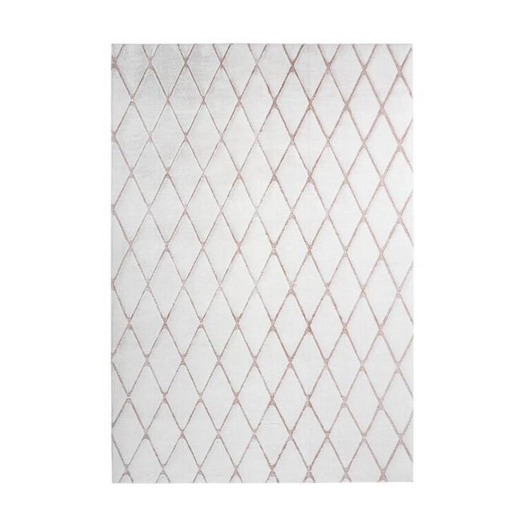 XXXL KOBEREC S VYSOKÝM VLASEM, 80/150 cm, růžová, bílá