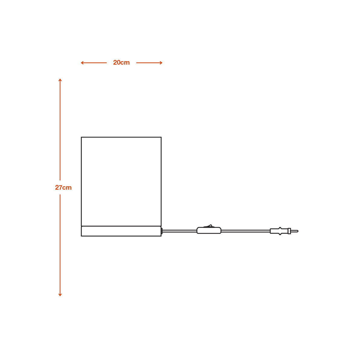 TISCHLEUCHTE 20/20/27 cm   - Trend, Karton/Metall (20/20/27cm) - Ledvance