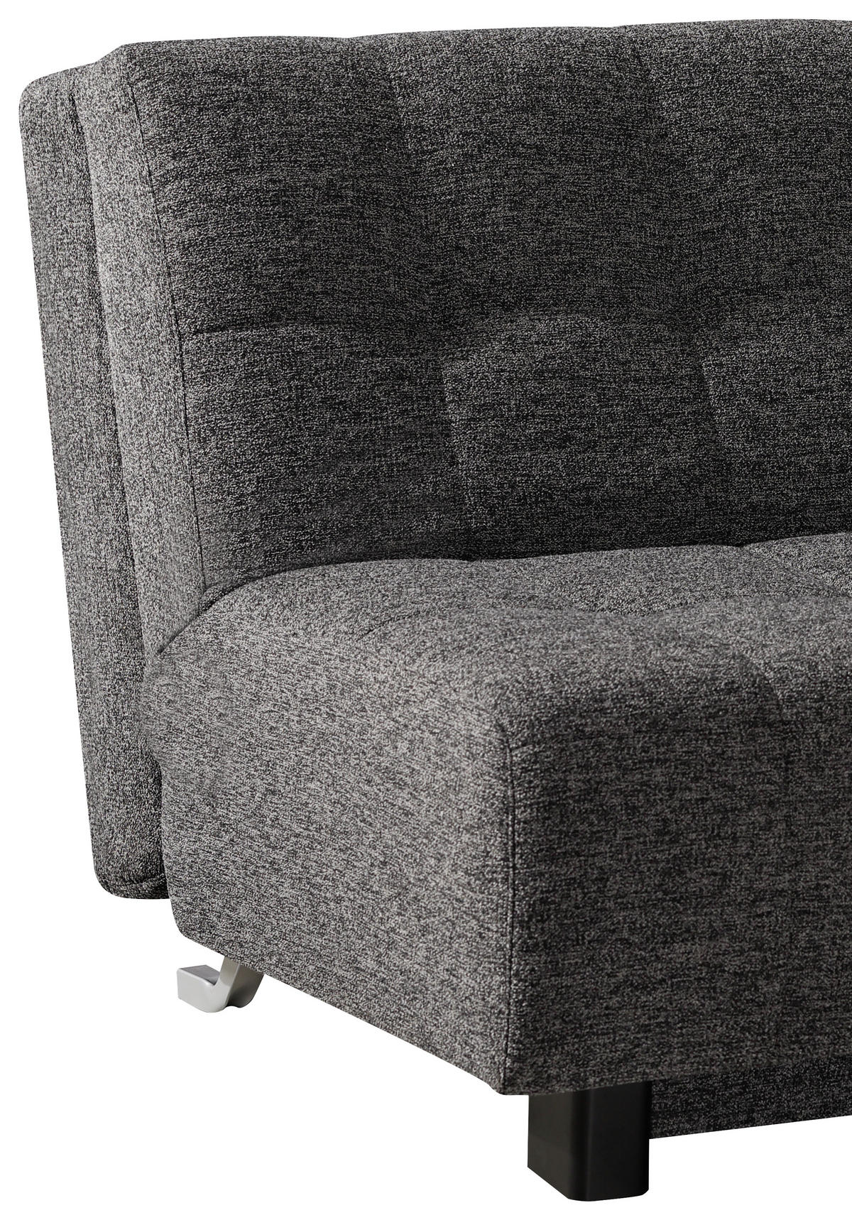 SCHLAFSOFA Anthrazit  - Anthrazit/Schwarz, Design, Textil/Metall (145/92/102cm) - Novel