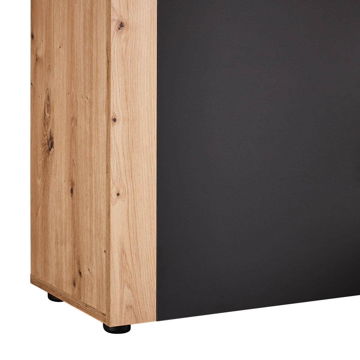 GARDEROBE 4-teilig  in 150/190/32 cm  - Anthrazit/Eiche Artisan, Design, Glas/Holzwerkstoff (150/190/32cm) - MID.YOU