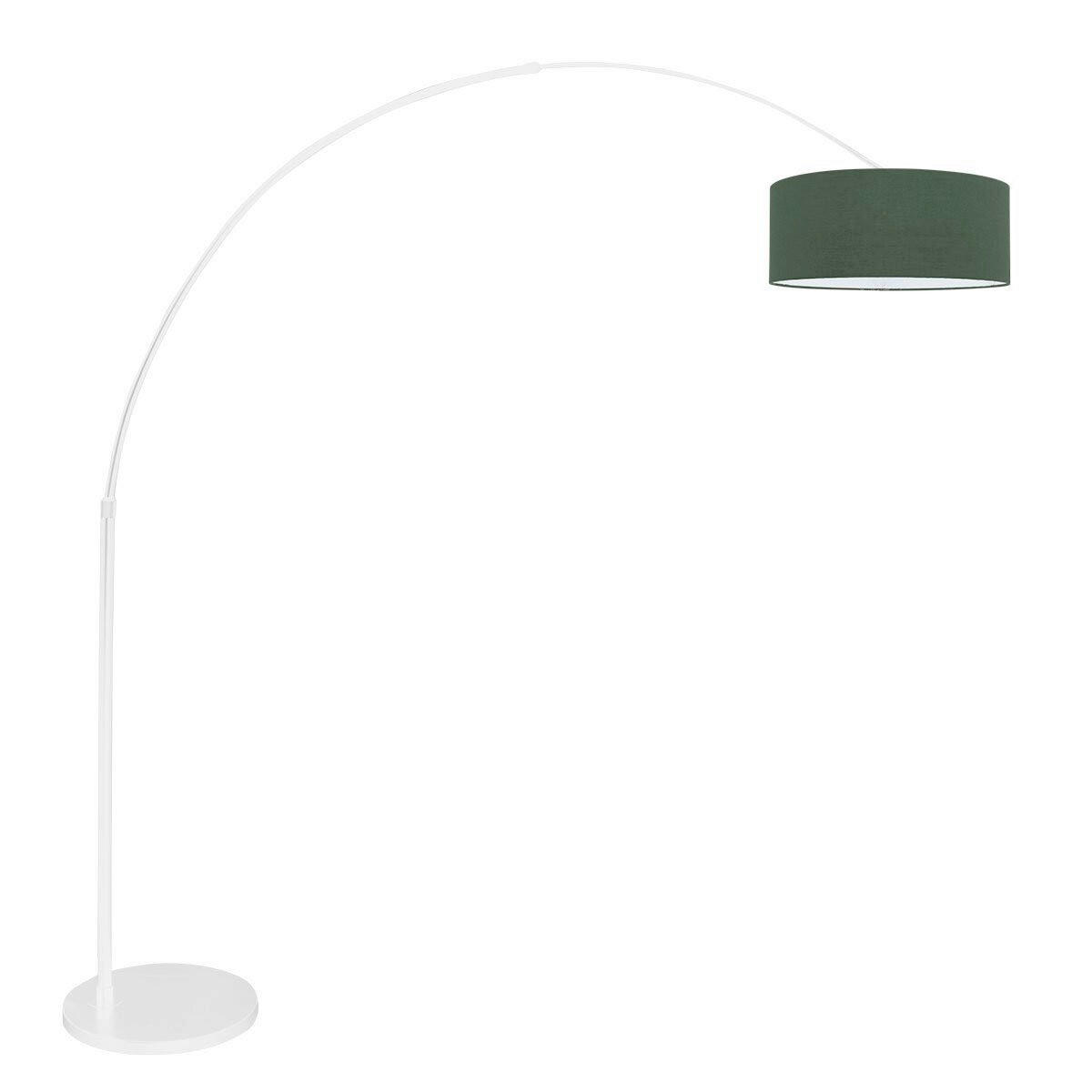 STEHLEUCHTE SPARKLED LIGHT 50/240/230 cm  - Weiß/Grün, Trend, Leder/Metall (50/240/230cm)