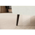 ECKSOFA  in Cord Creme  174/277 cm  - Creme/Schwarz, KONVENTIONELL, Textil/Metall (174/277cm) - Carryhome