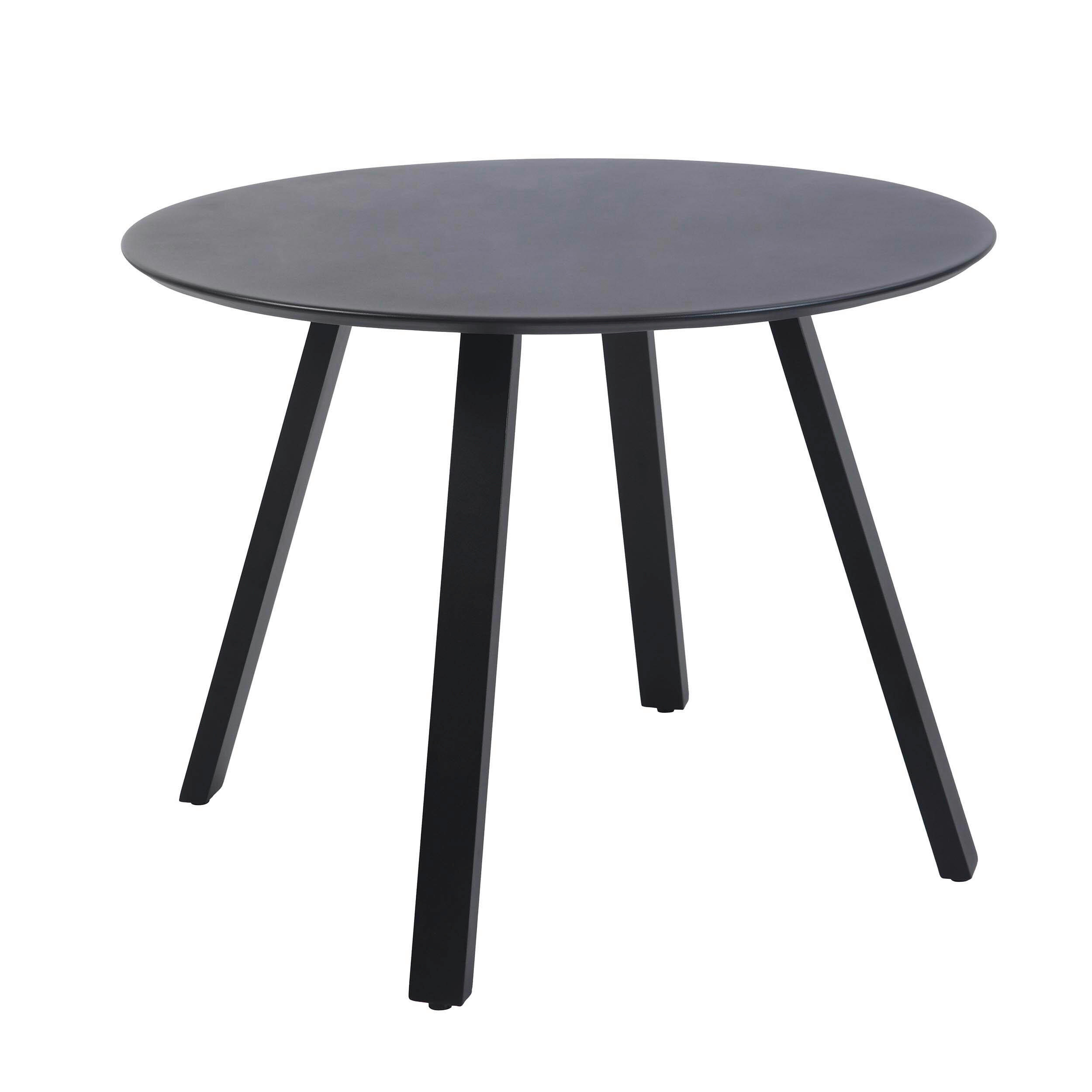 GARTENTISCH Metall rund  - Schwarz, Basics, Metall (100/75/100cm)