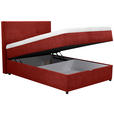 BOXBETT 120/200 cm  in Rot  - Rot/Schwarz, KONVENTIONELL, Kunststoff/Textil (120/200cm) - Carryhome