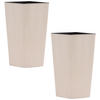 ÜBERTOPF-SET  2-teilig  - Creme, Basics, Kunststoff (30/57/30cm) - Siena Garden