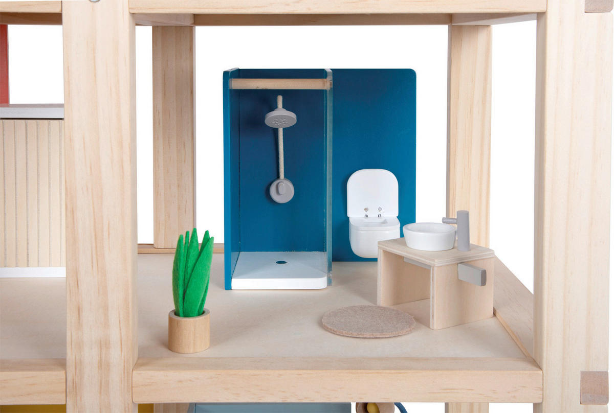 PUPPENHAUS - Multicolor, Basics, Holz (67/67/30cm) - small foot