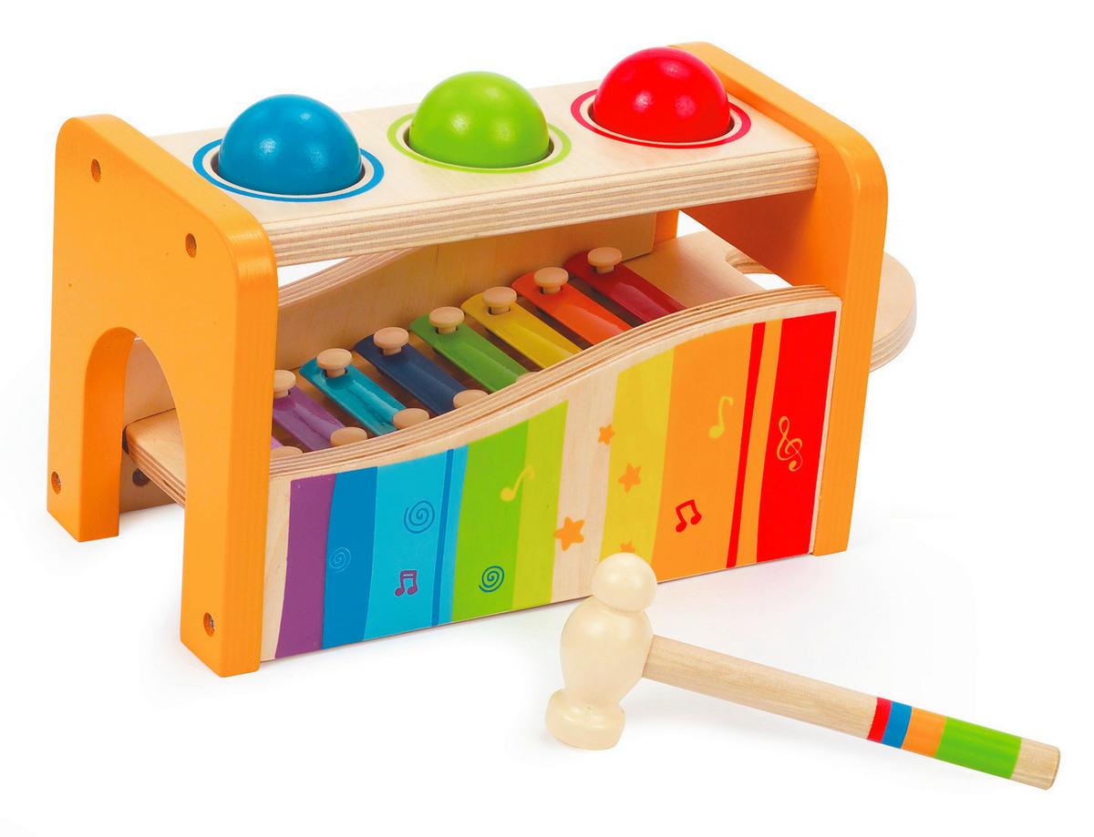 HAMMERBANK - Multicolor, Basics, Holz/Holzwerkstoff (24,0/15,0/13,5cm) - Hape