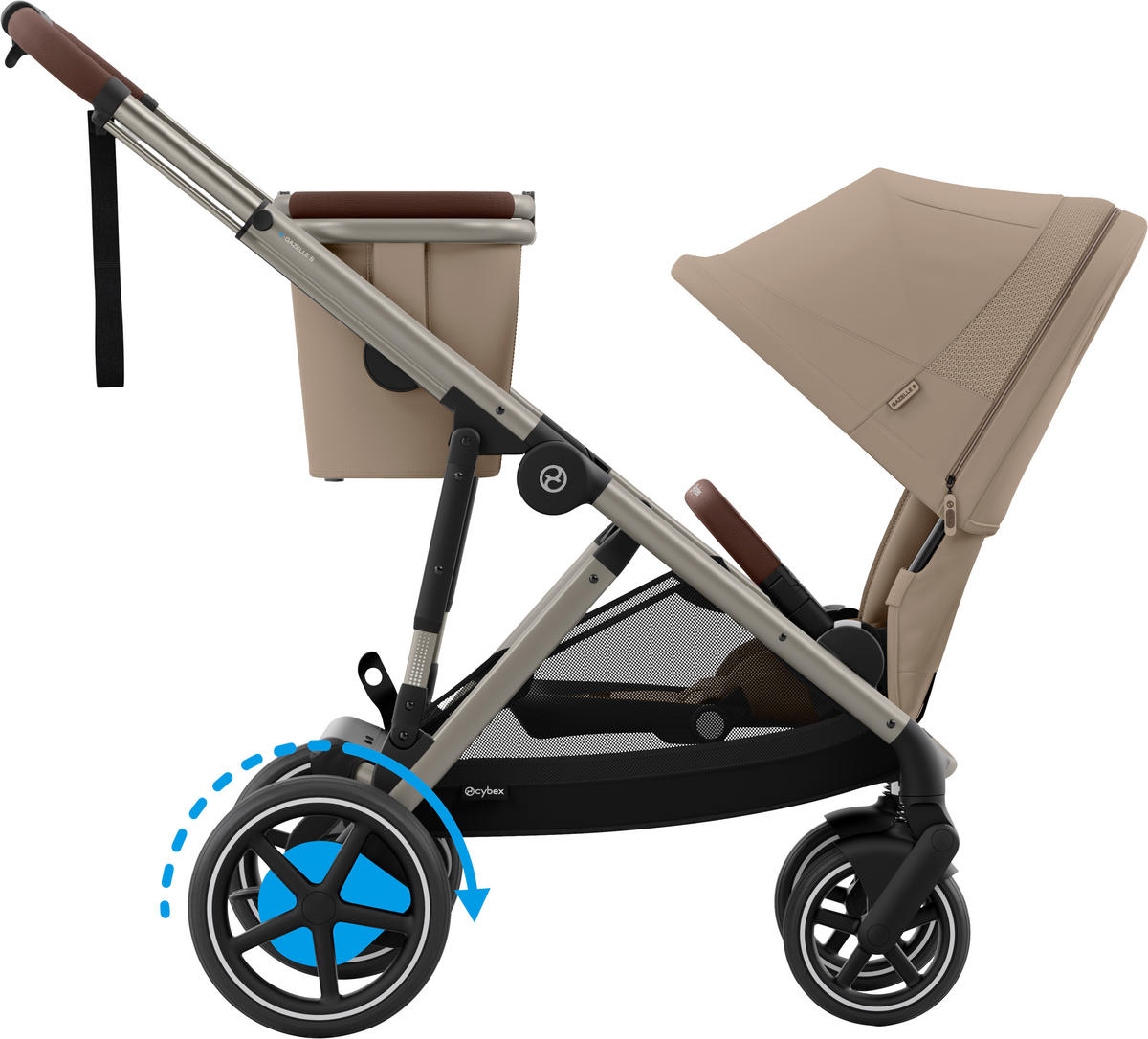 KINDERWAGEN  EGAZELLE S  Almond Beige  - Taupe, Basics, Kunststoff/Metall (94.5/66/100cm) - cybex GOLD