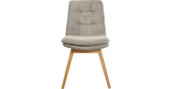 STUHL  Stoffauswahl, Typenauswahl, Gestellauswahl Cord  - Sandfarben/Eichefarben, Design, Holz/Textil (49/90/69cm) - Johann Jakob