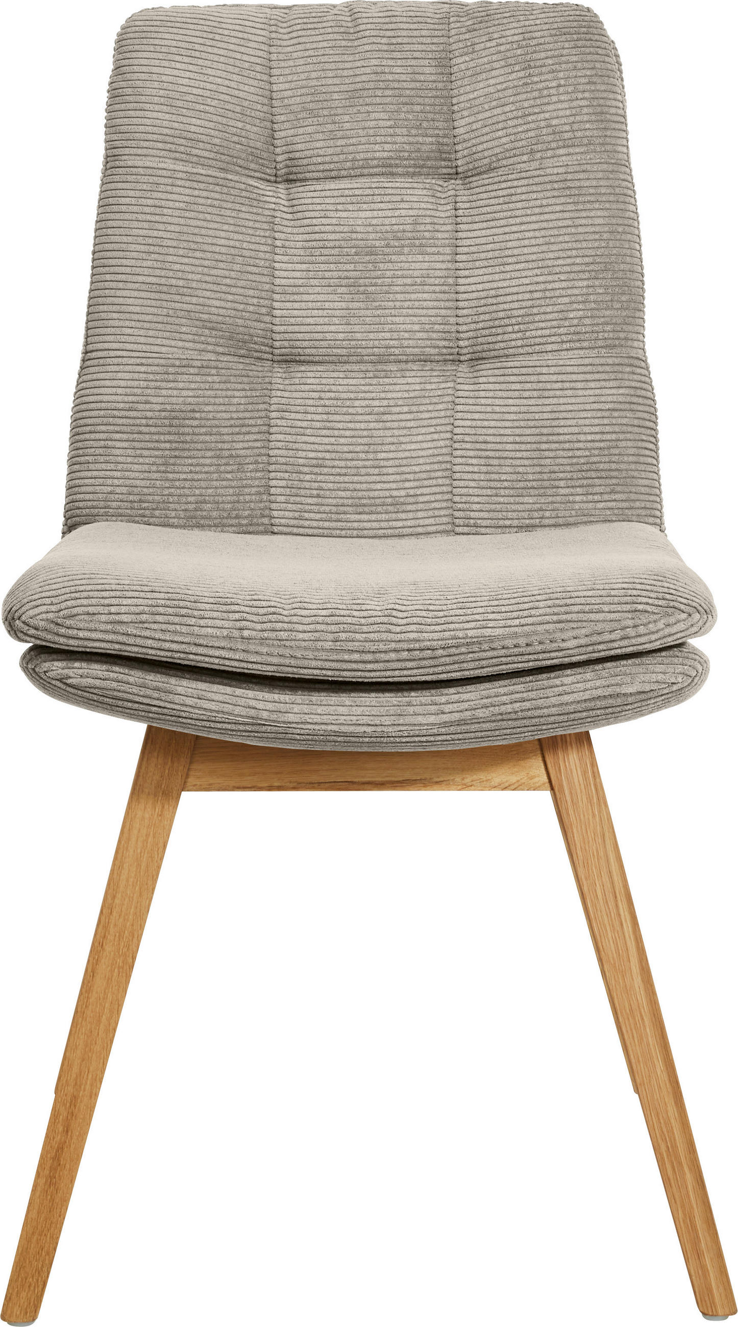 STUHL  in Cord  - Sandfarben/Eichefarben, Design, Holz/Textil (49/90/69cm) - Johann Jakob