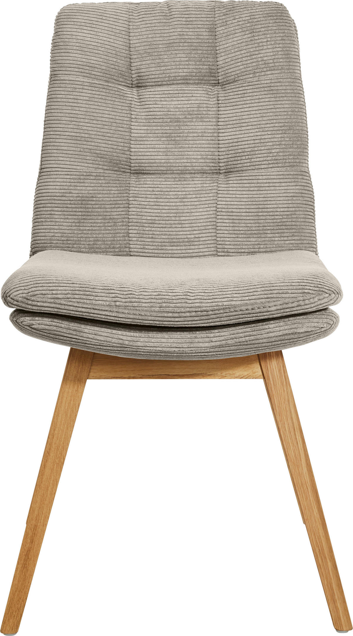 STUHL  in Cord  - Sandfarben/Eichefarben, Design, Holz/Textil (49/90/69cm) - Johann Jakob