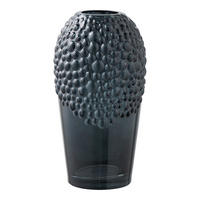 VASE Vase  - Dunkelgrau, Basics, Glas (14/25cm)
