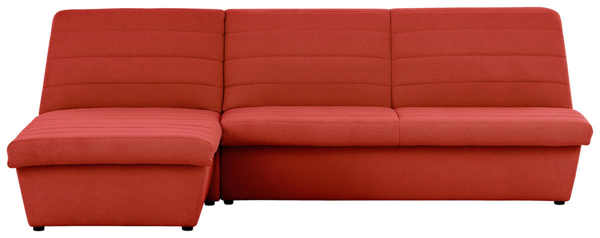 ECKSOFA Looks VIII Orange Webstoff  - Schwarz/Orange, Design, Kunststoff/Textil (168/274cm) - LOOKS by W.Joop