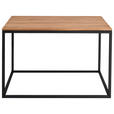 COUCHTISCH in Holz 65/65/41,5 cm  - Eichefarben/Schwarz, Design, Holz/Metall (65/65/41,5cm) - Johann Jakob