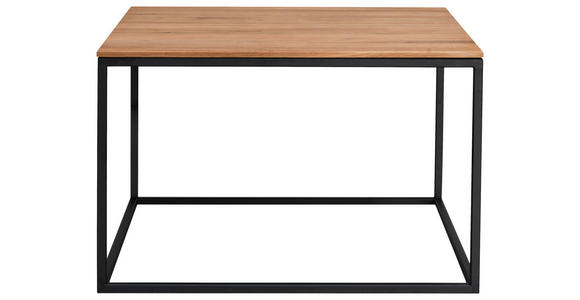 COUCHTISCH in Holz 65/65/41,5 cm - Eichefarben/Schwarz, Design, Holz/Metall (65/65/41,5cm) - Johann Jakob