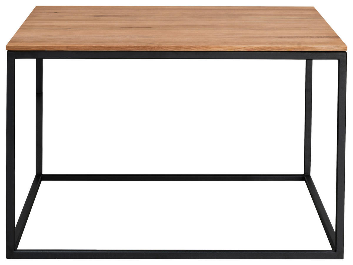 COUCHTISCH in Holz 65/65/41,5 cm  - Eichefarben/Schwarz, Design, Holz/Metall (65/65/41,5cm) - Johann Jakob