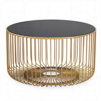 COUCHTISCH in Metall 60/60/35 cm  - Goldfarben, Design, Glas/Metall (60/60/35cm) - MID.YOU