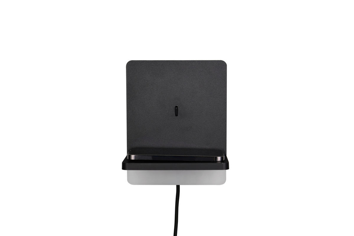 APLICĂ DE PERETE CU LED - negru, Basics, metal (20/16/14cm)