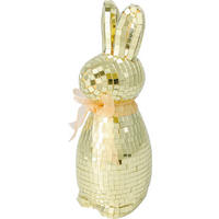HÚSVÉTI NYUSZI - aranyszínű, Basics, üveg (20,5cm)