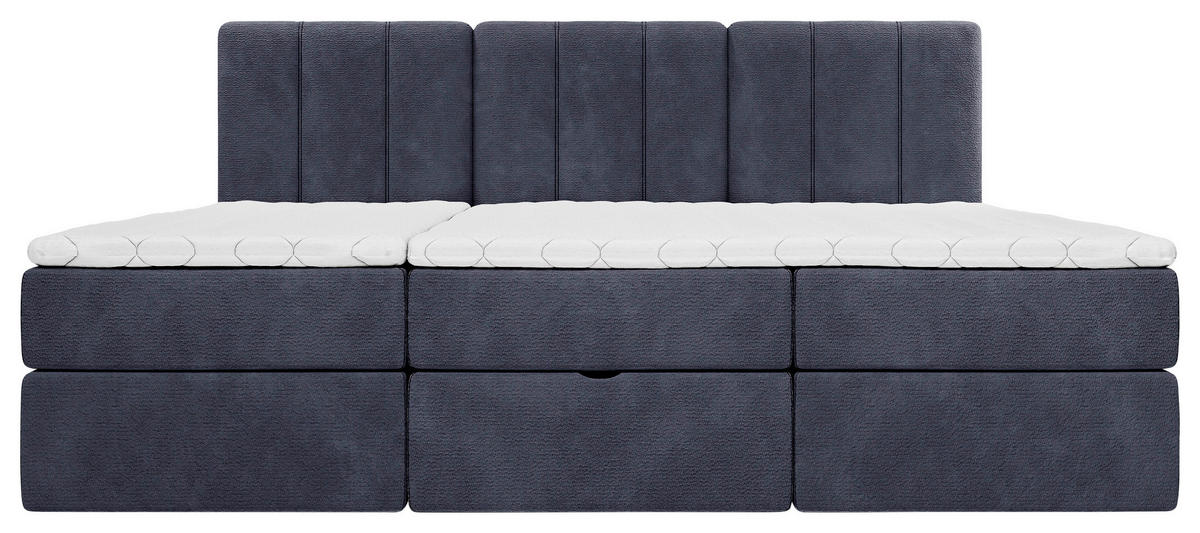 FAMILIENBETT - Schwarz/Dunkelblau, Design, Holzwerkstoff/Kunststoff (240/200cm) - Esposa