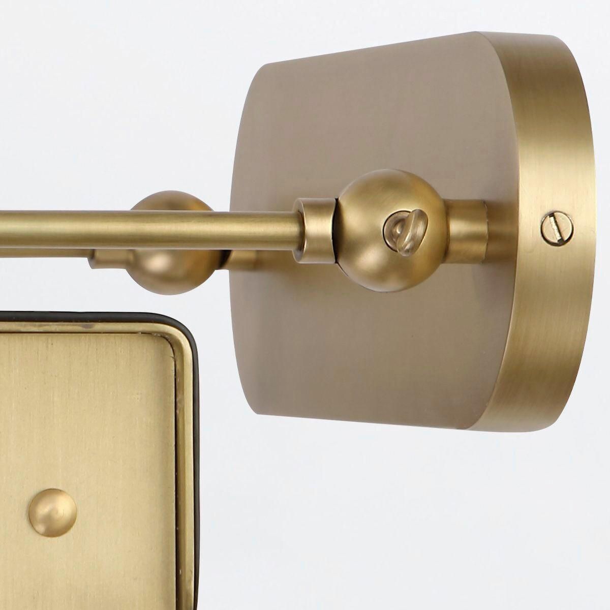 LED-WANDLEUCHTE Alora   - Messingfarben, KONVENTIONELL, Leder/Kunststoff (19,7/80/24,8cm) - Elstead Lighting