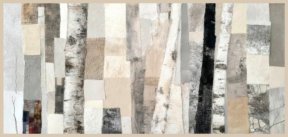 LEINWANDBILD Abstraktes 115/55 cm  - Multicolor, Basics, Holz/Papier (115/55cm) - Euroart