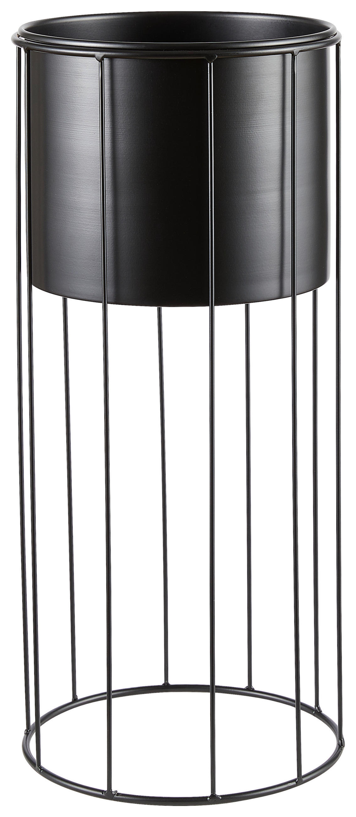 PFLANZTOPF 20/46,5 cm Schwarz  - Schwarz, LIFESTYLE, Metall (20/46,5cm) - Ambia Home