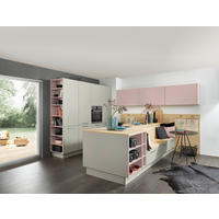 EINBAUKÜCHE MANHATTAN UNI  - Eichefarben/Rosa, Design, Holzwerkstoff - Nolte Küchen