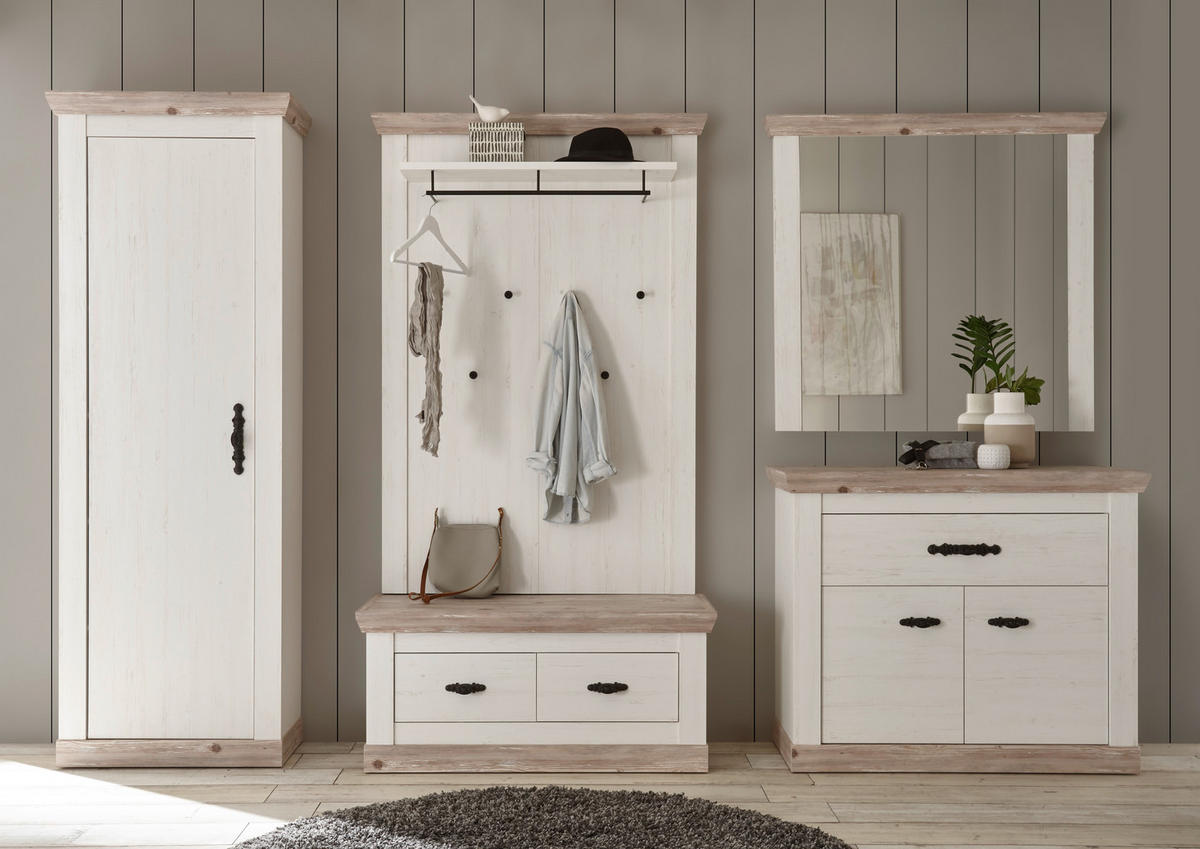 GARDEROBE  in 73/201/38 cm  - Hellbraun/Pinienfarben, Design, Holzwerkstoff (73/201/38cm) - MID.YOU