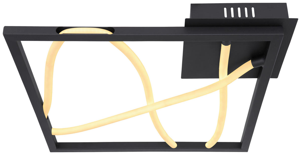 LED-DECKENLEUCHTE 22 W    41,7/41,7/5,1 cm  - Weiss/Opal, Basics, Kunststoff/Metall (41,7/41,7/5,1cm) - Globo