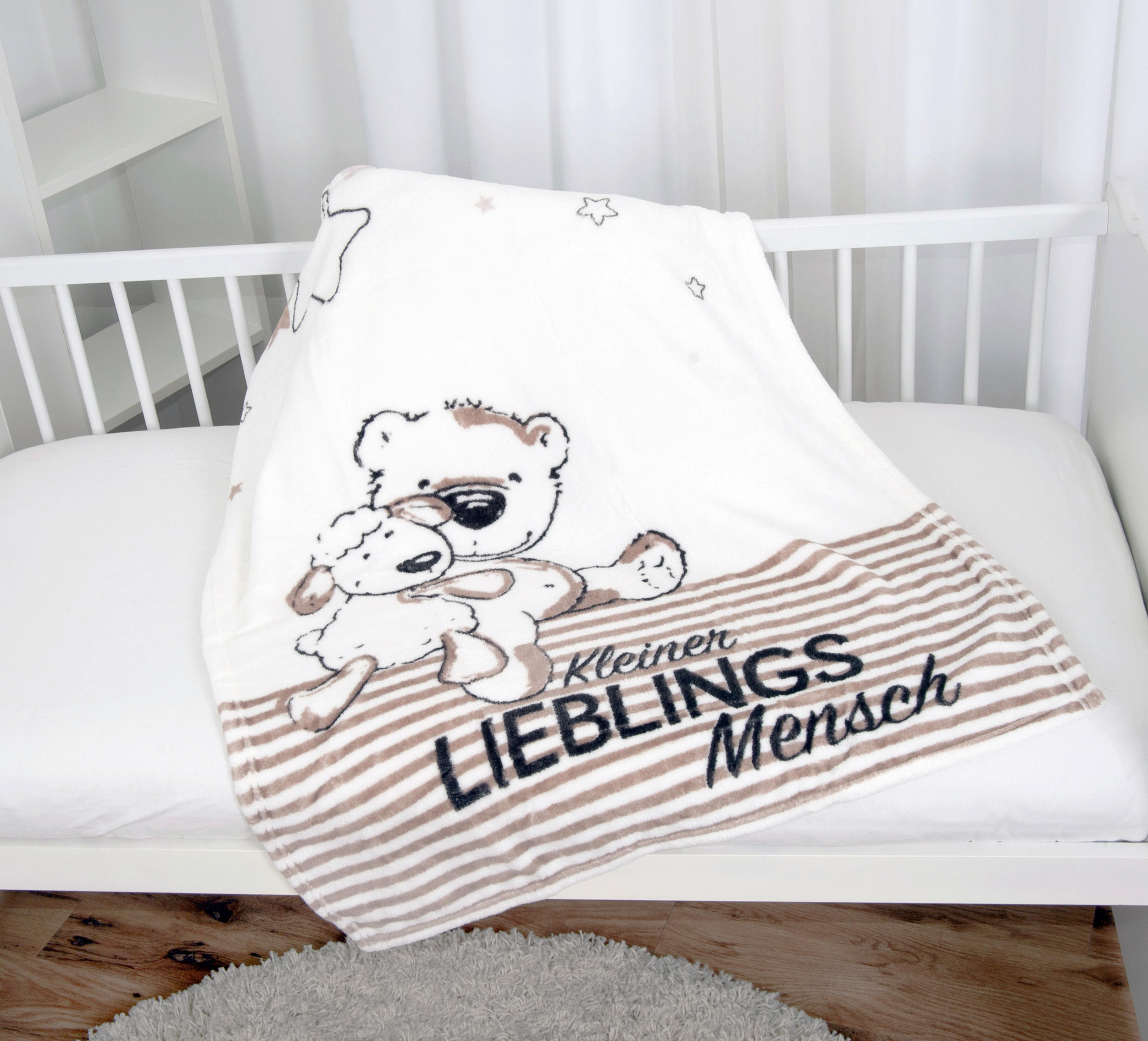 BABYDECKE 75/100 cm  - Multicolor/Weiß, Basics, Textil (75/100cm) - Herding
