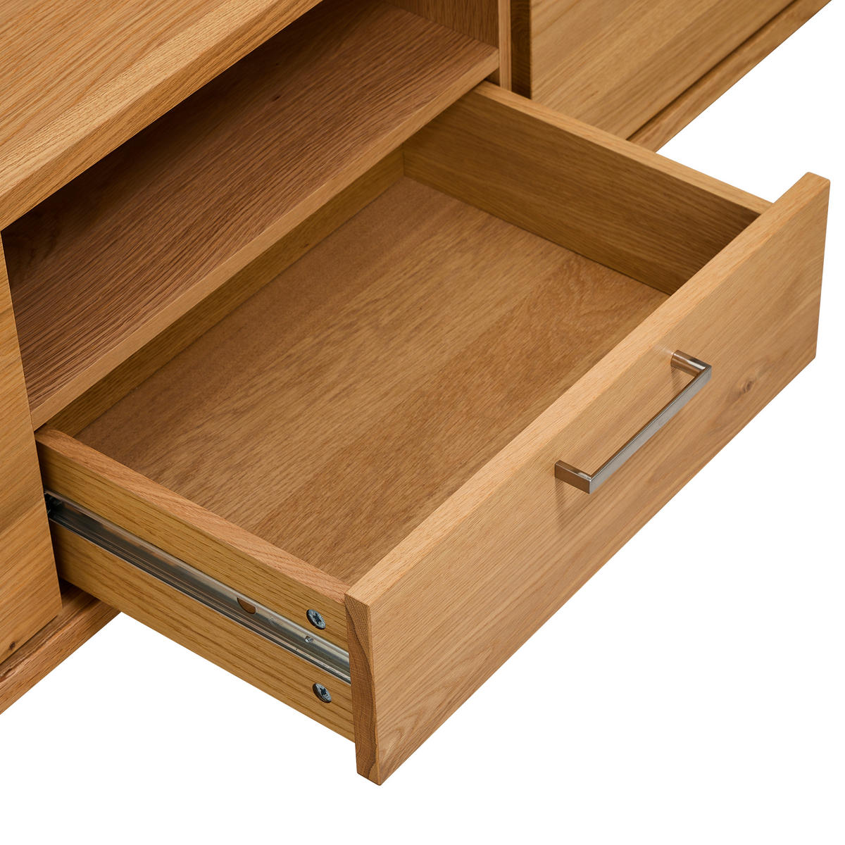 LOWBOARD  in  - Silberfarben/Naturfarben, Design, Holz/Holzwerkstoff (171/43/47cm) - MID.YOU