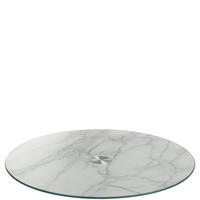 SERVIERPLATTE Turn 33 cm  - Weiß/Grau, Basics, Glas/Metall (33cm) - Leonardo
