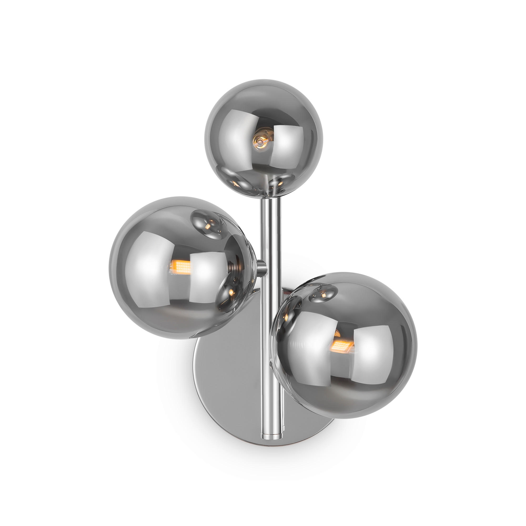 WANDLEUCHTE Modern   - Chromfarben/Grau, Trend, Glas/Metall (26/20/12cm) - MAYTONI