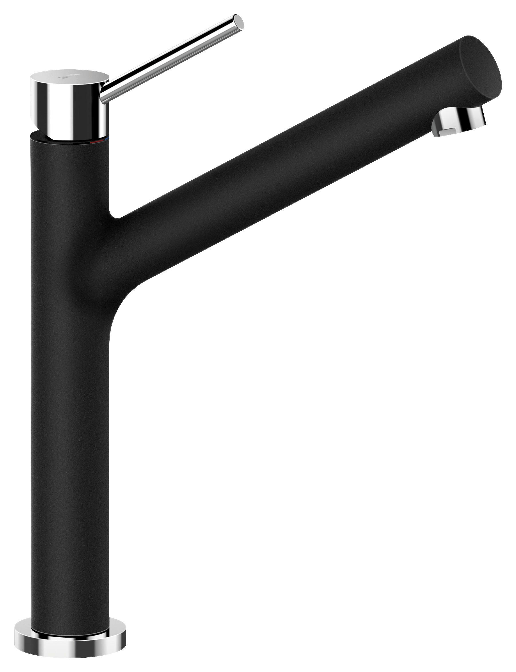 KÜCHENARMATUR 510000PUR  - Chromfarben/Schwarz, Basics, Stein/Metall (5/29,3/23,1cm) - Schock