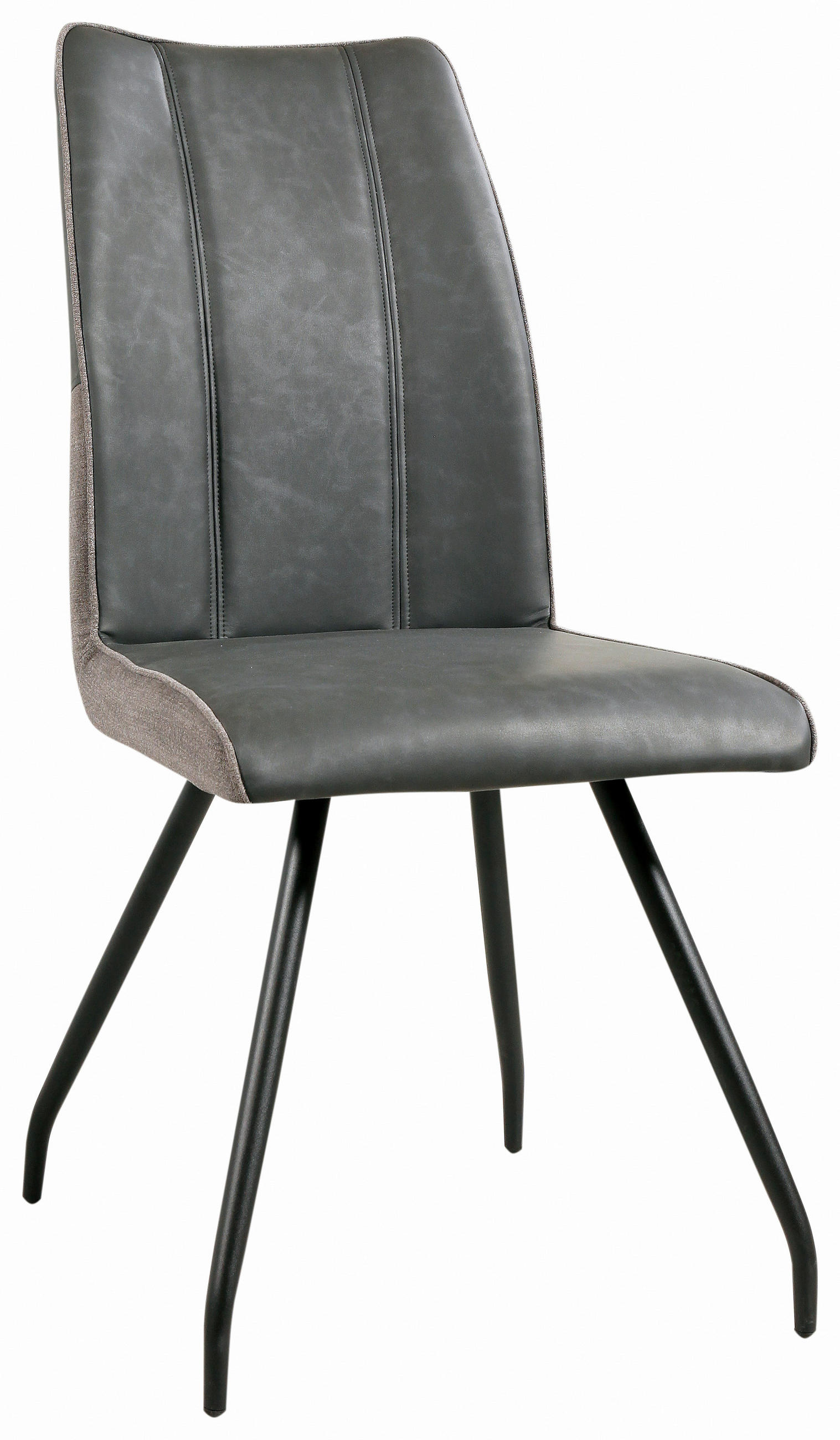 STOL, tekstil, kovina siva  - barve kroma/siva, Design, kovina/tekstil (45/96/62,5cm) - Carryhome