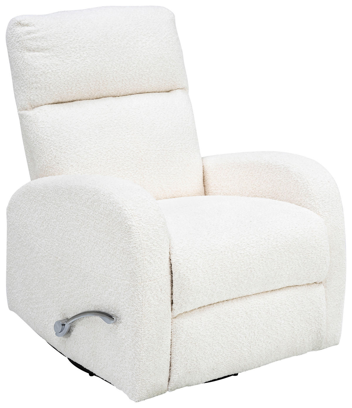 FERNSEHSESSEL in Bouclé Creme  - Creme/Schwarz, Konventionell, Textil/Metall (73/102-82/97-162cm) - MID.YOU