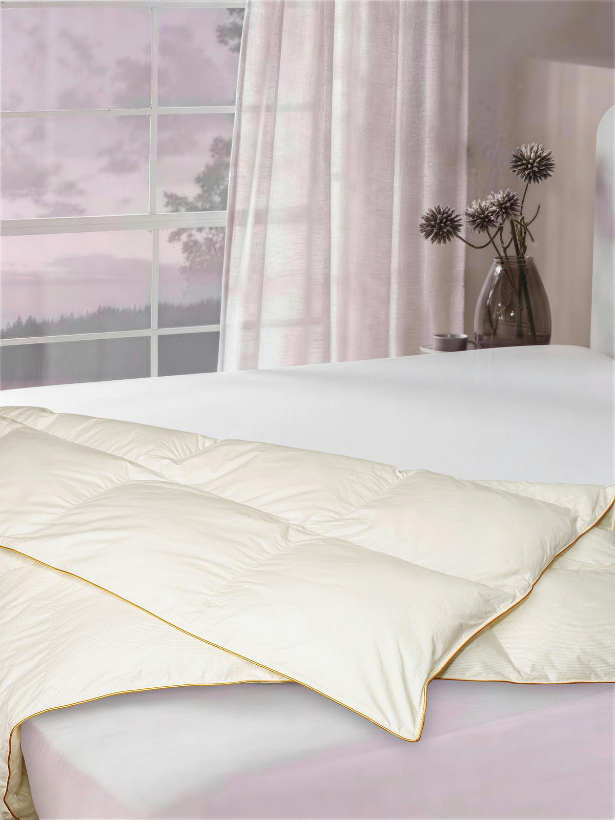KASSETTENDECKE  Princessa 140/200 cm 100.00 % Polyester  - Weiß, Basics, Textil (140/200cm) - Sleeptex