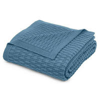 WOHNDECKE 140/180 cm  - Hellblau, Basics, Textil (140/180cm) - Novel