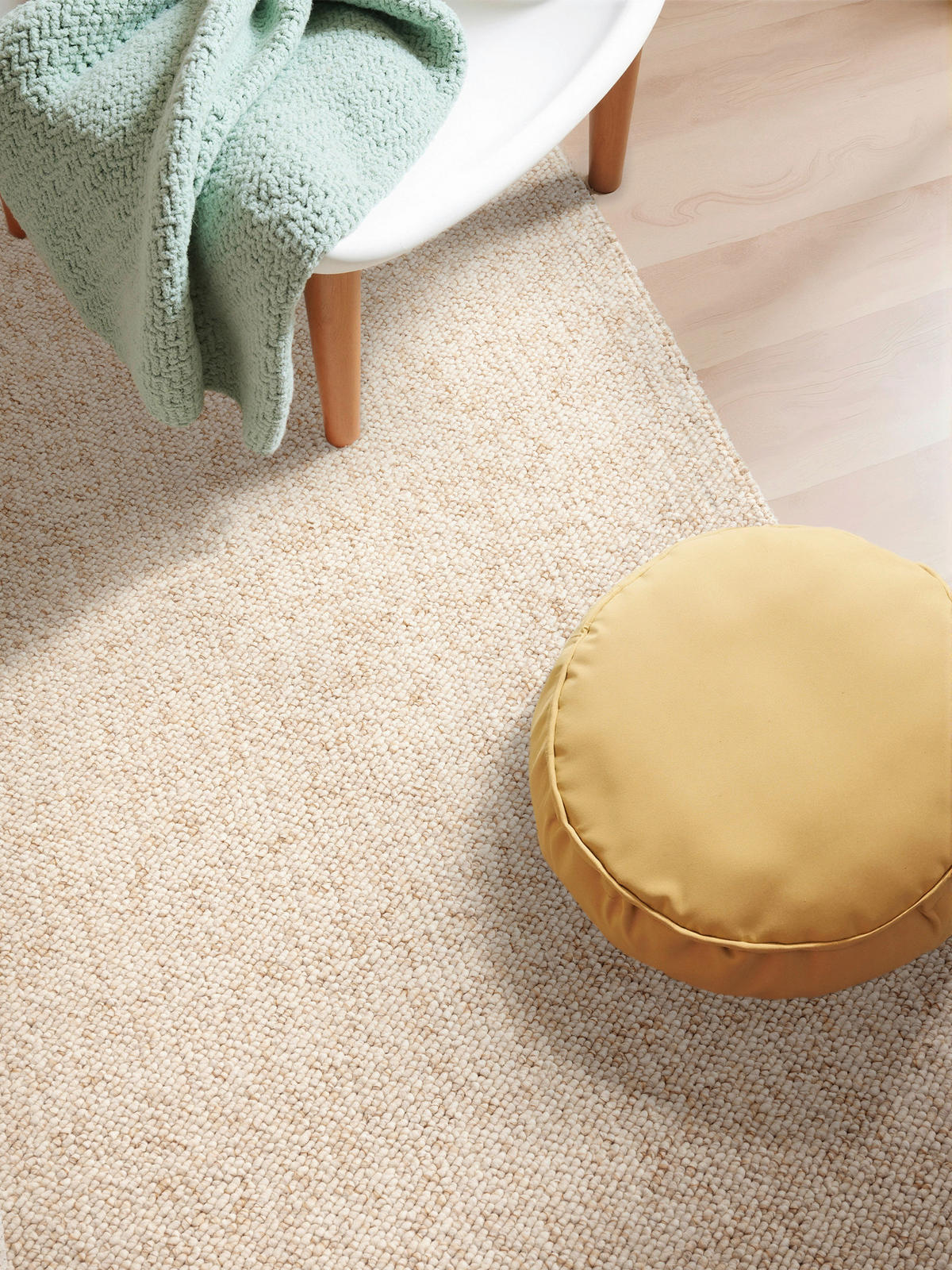 TUFTTEPPICH 120/170 cm Rocco Creme, Champagner  - Champagner/Creme, Basics, Kunststoff (120/170cm) - Elle Decoration