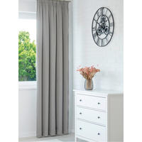 Draperie Confecționată obscuritate  - gri deschis, Basics, textil (140/245cm)