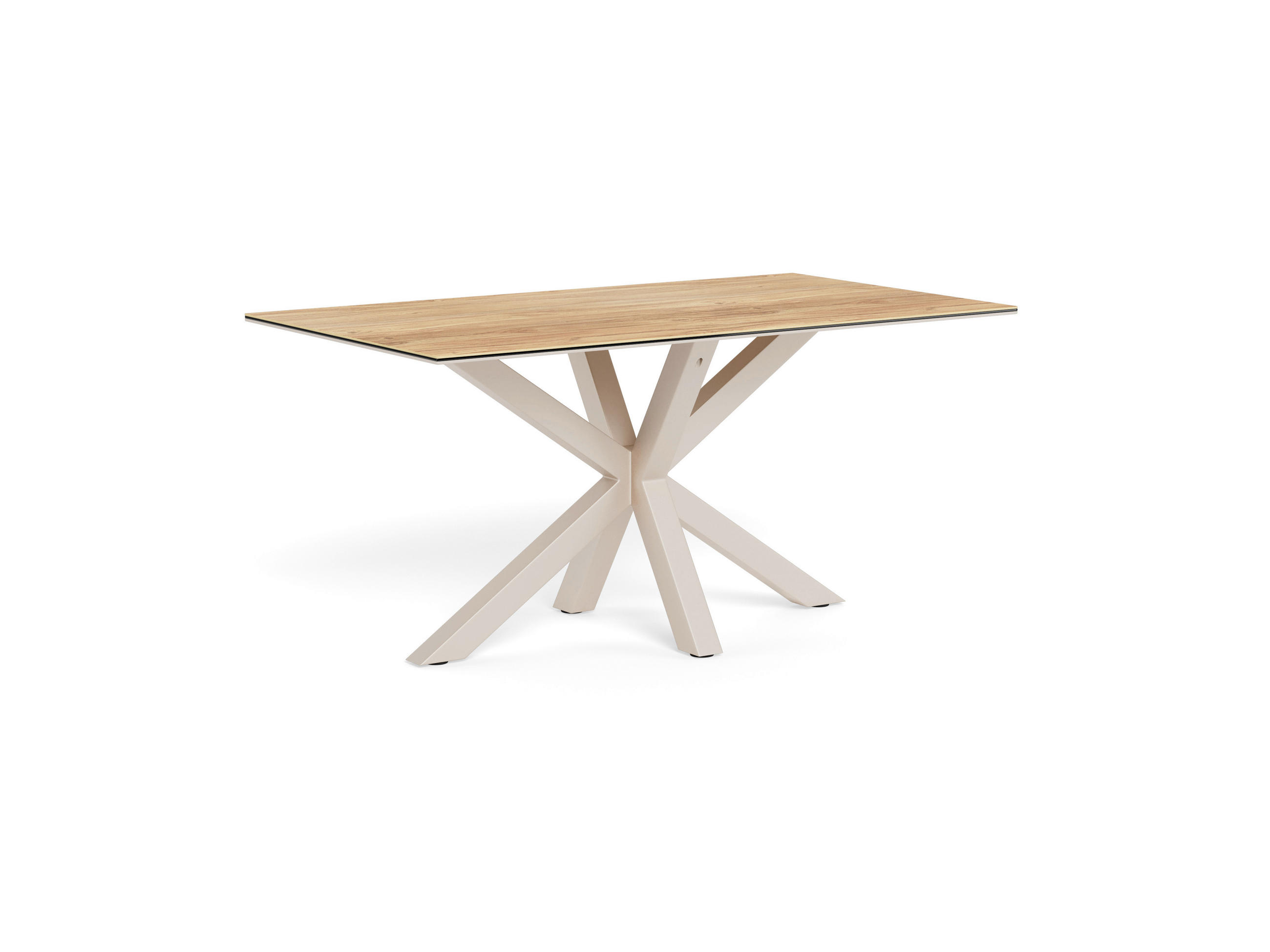 ESSTISCH in Metall, Glas, Keramik 160/90/75,5 cm  - Eichefarben/Grau, MODERN, Glas/Keramik (160/90/75,5cm) - MID.YOU