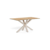 ESSTISCH in Metall, Glas, Keramik 160/90/75,5 cm  - Eichefarben/Grau, MODERN, Glas/Keramik (160/90/75,5cm) - MID.YOU