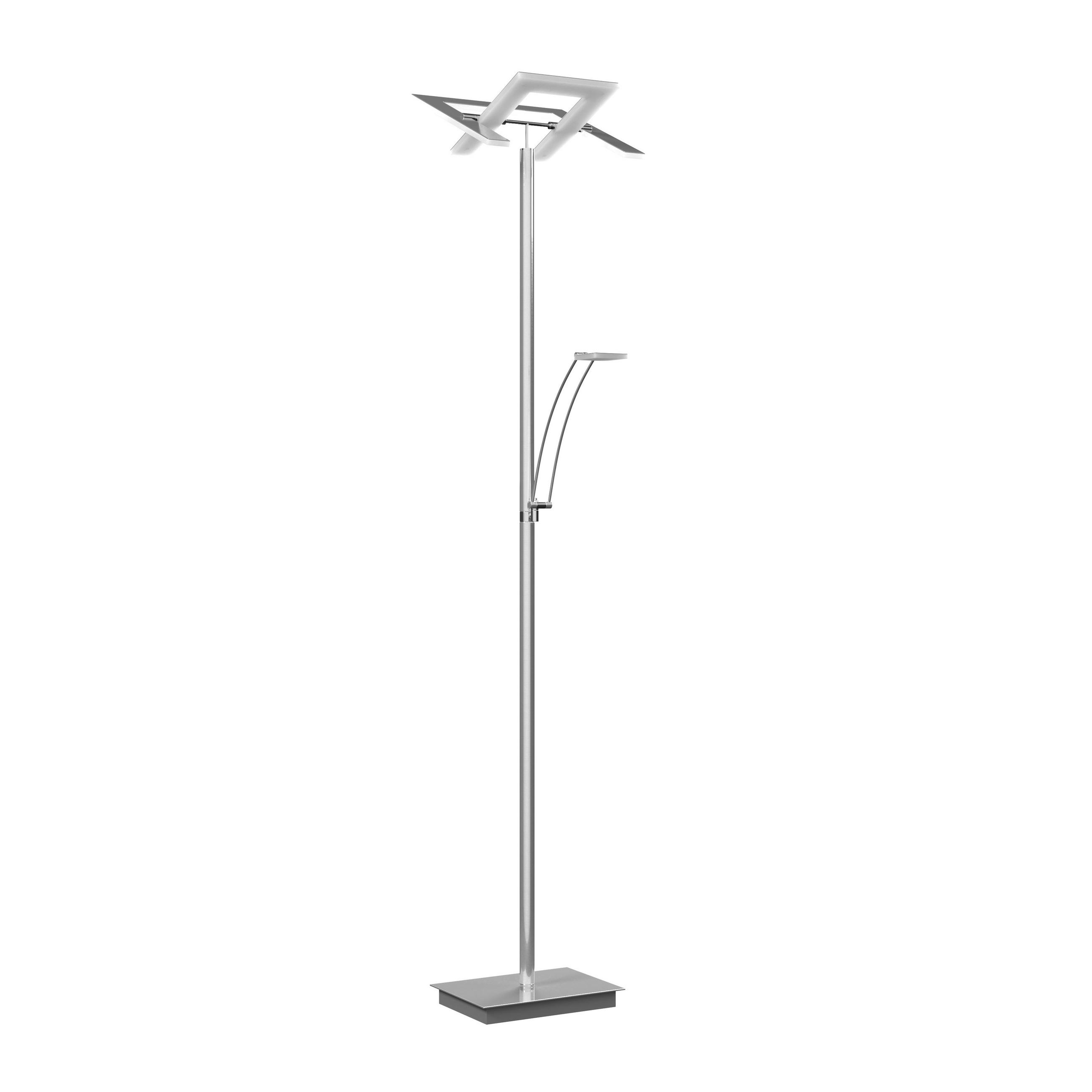 LED-DECKENFLUTER Niko 35/180 cm  - Nickelfarben, KONVENTIONELL, Kunststoff/Metall (35/180cm) - Dieter Knoll